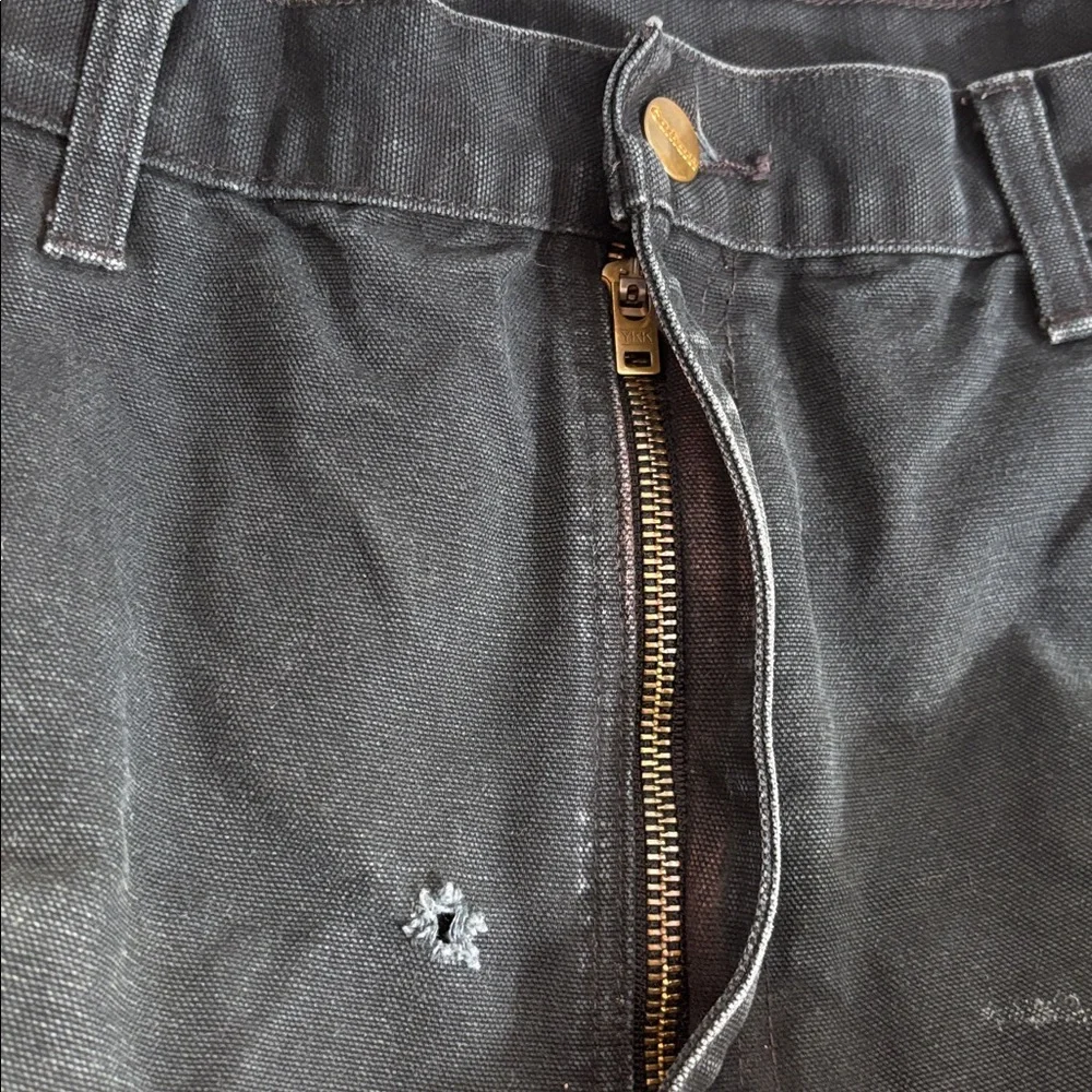 Vintage Carhartt Made in USA Double Knee Duck Canvas Work Pants